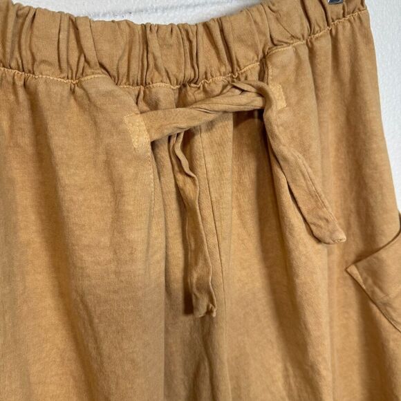 Free People Beach Stunner Pants Harem Drop Crotch Tie Ankle Slouchy Sz M Boho - Picture 8 of 13